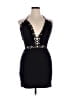 Missguided 100% Polyester Black Cocktail Dress Size 14 - photo 1