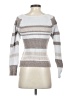 Unbranded 100% Polyester Stripes Silver Pullover Sweater Size S - photo 2