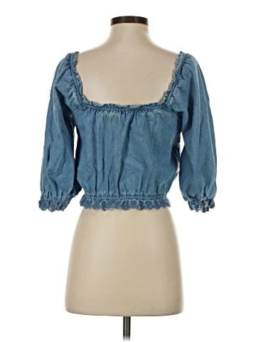 American Eagle Outfitters 3/4 Sleeve Blouse (view 2)