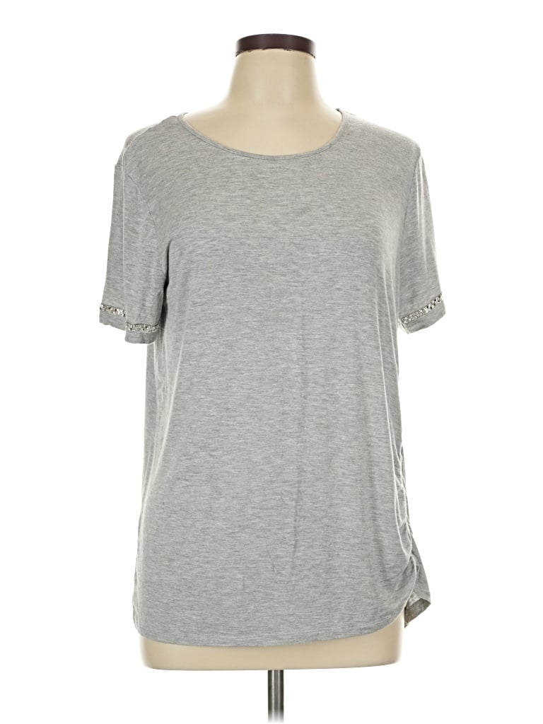 Pre-owned 89th & Madison Short Sleeve T-shirt In Gray