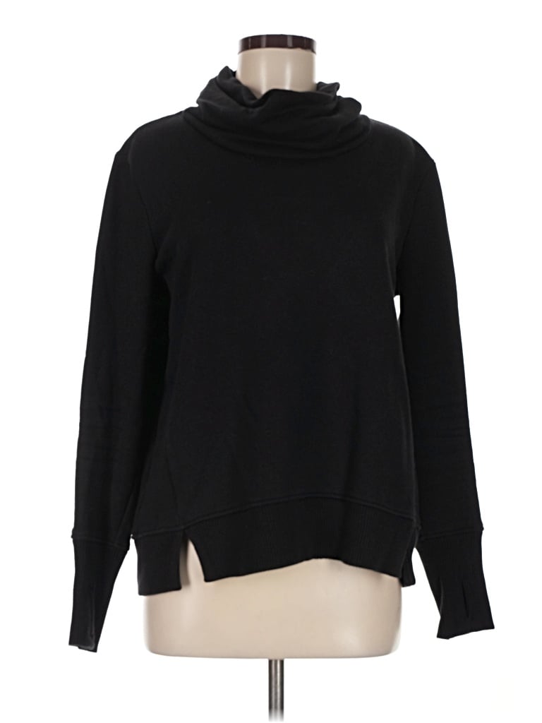Pre-owned Athleta Turtleneck Sweater In Black