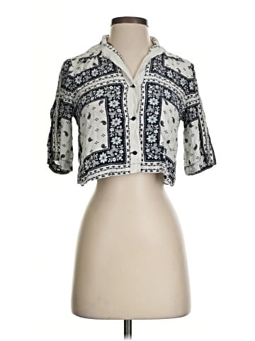 Cinq à Sept Short Sleeve Silk Top (view 1)