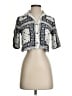 Cinq à Sept 100% Silk Silver Short Sleeve Silk Top Size XXS - photo 1