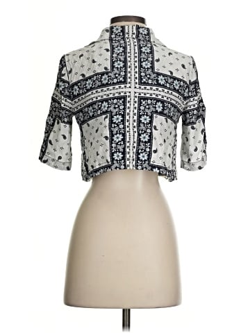 Cinq à Sept Short Sleeve Silk Top (view 2)