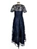 Oleg Cassini 100% Polyester Blue Cocktail Dress Size 10 - photo 2