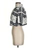 Cinq à Sept 100% Silk Silver Short Sleeve Silk Top Size XXS - photo 5
