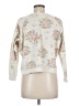 Lovestitch 100% Cotton Floral Ivory Sweatshirt Size M - photo 2