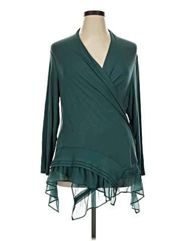 LOGO by Lori Goldstein Long Sleeve Blouse (view 1)