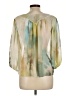 Zara Basic 100% Polyester Green 3/4 Sleeve Blouse Size M - photo 2