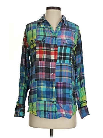 Equipment Long Sleeve Button-Down Shirt (view 1)