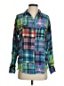 Equipment Plaid Blue Long Sleeve Button-Down Shirt Size S - photo 1
