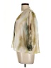 Zara Basic 100% Polyester Green 3/4 Sleeve Blouse Size M - photo 5