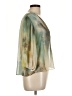Zara Basic 100% Polyester Green 3/4 Sleeve Blouse Size M - photo 4