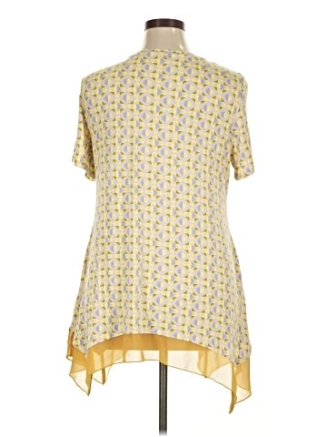 LOGO by Lori Goldstein Short Sleeve Blouse (view 2)