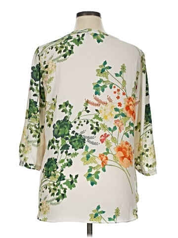 Rose + Olive 3/4 Sleeve Blouse (view 2)