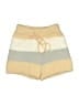Shein Stripes Yellow Shorts Size 4 - photo 1