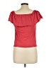 Splendid Red Short Sleeve Top Size M - photo 2