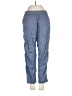 Theory Chevron-herringbone Blue Linen Pants Size P (petite) - photo 1