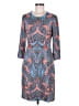 J. McLaughlin Paisley Blue Casual Dress Size M - photo 1