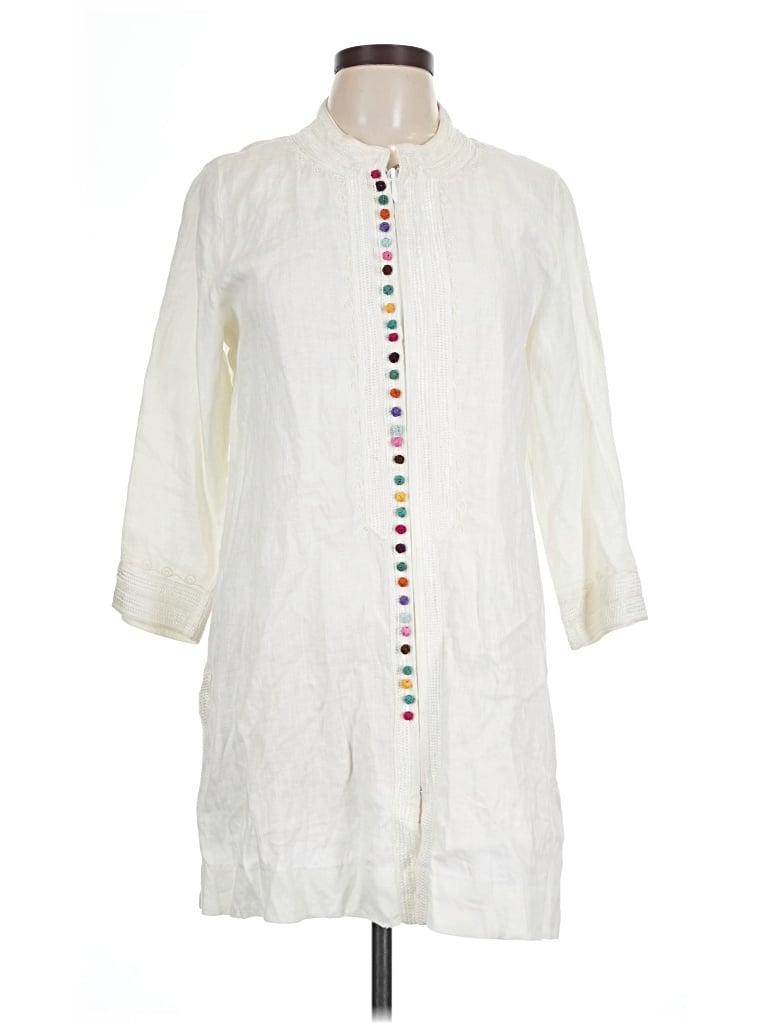Pre-owned Soft Surroundings Raincoat In White