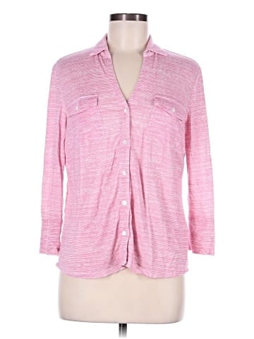 J. McLaughlin 3/4 Sleeve Button-Down Shirt (view 1)