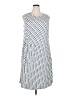 Harper Stripes White Casual Dress Size 2X - photo 1