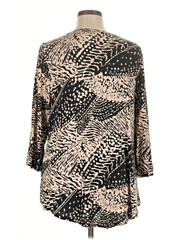 JM Collection 3/4 Sleeve Top (view 2)