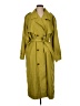 J. Gallery 100% Polyester Green Trenchcoat Size 9 - 10 - photo 1