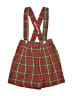 Kelly's Kids Plaid Red Overall Shorts Size 3 - photo 1