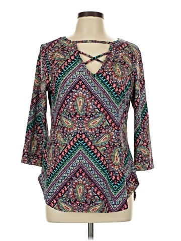 KRISTIN NICOLE 3/4 Sleeve Blouse (view 1)