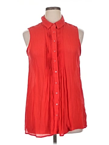 Fever Sleeveless Button-Down Shirt (view 1)