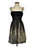 Jodi Kristopher Metallic Black Cocktail Dress Size 3 - 4 - photo 1