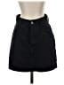 J. Galt Solid Black Denim Skirt Size S - photo 1