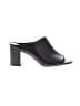 Karl Lagerfeld Paris 100% Leather Black Heels Size 7 1/2 - photo 1