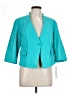 Tribal Teal Blazer Size 12 Petite - photo 1