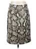 Chico's Animal Print Gray Casual Skirt Size Sm (0) - photo 1