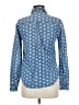 BDG Polka Dots Blue Long Sleeve Button-Down Shirt Size S - photo 2