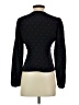 Intermix 100% Silk Black Long Sleeve Silk Top Size 0 - photo 2