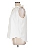 Ann Taylor 100% Polyester Ivory Sleeveless Blouse Size XL - photo 5