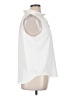 Ann Taylor 100% Polyester Ivory Sleeveless Blouse Size XL - photo 4
