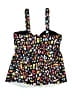 BLOOMCHIC Print Black Swimsuit Top Size 10 - photo 2