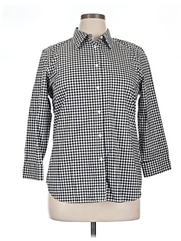 Chaps 3/4 Sleeve Button-Down Shirt (view 1)