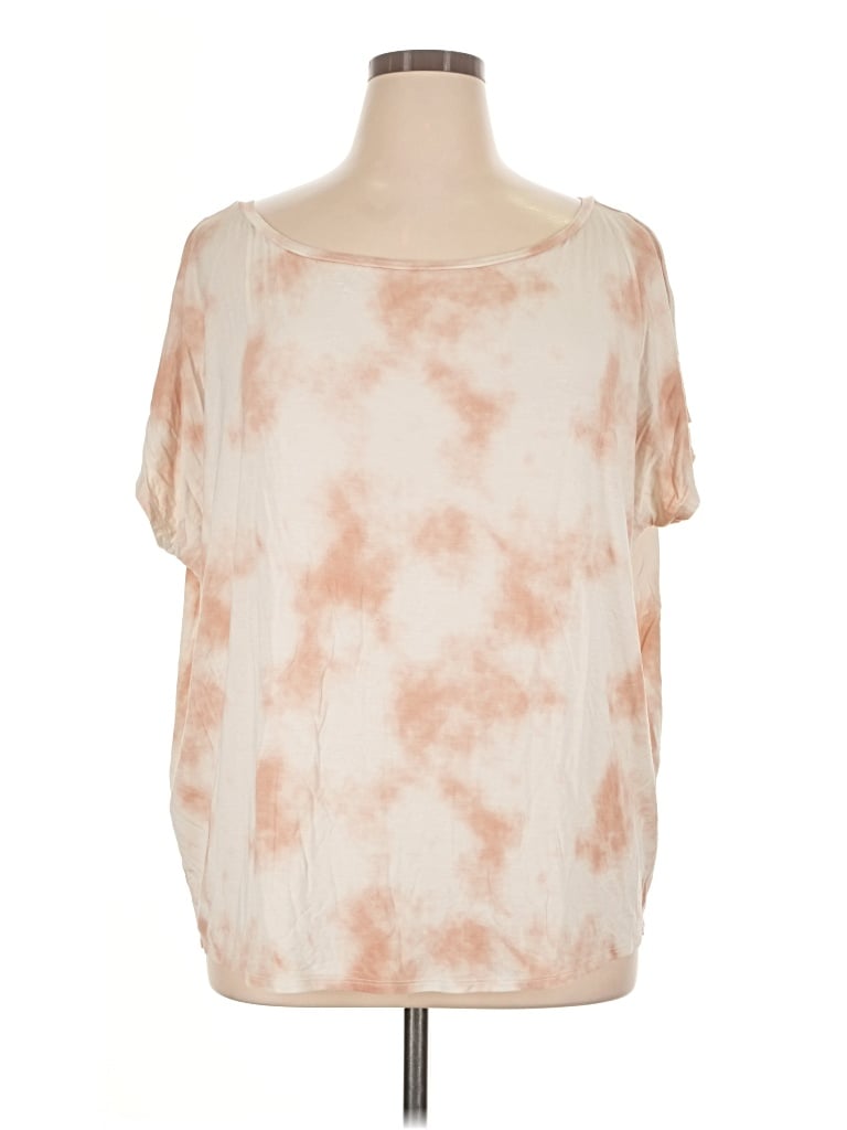Pre-owned Express Short Sleeve T-shirt In Ivory