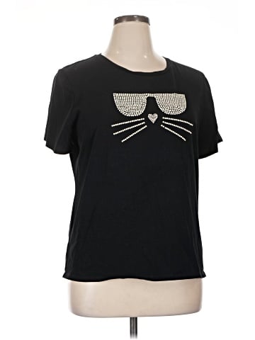 Karl Lagerfeld Paris Short Sleeve Top (view 1)