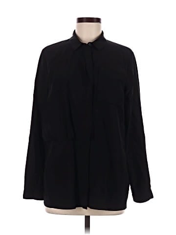 Cos Long Sleeve Silk Top (view 1)