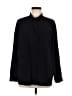 Cos 100% Silk Black Long Sleeve Silk Top Size 8 - photo 1