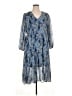 Joie 100% Polyester Paisley Blue Casual Dress Size XL - photo 1