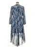 Joie 100% Polyester Paisley Blue Casual Dress Size XL - photo 2