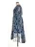 Joie 100% Polyester Paisley Blue Casual Dress Size XL - photo 5