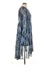 Joie 100% Polyester Paisley Blue Casual Dress Size XL - photo 4